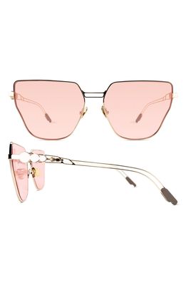 Coco and Breezy Sharita 63mm Oversize Hexagon Sunglasses in Gold/rose