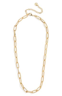 BaubleBar Hera Chain Link Necklace in Gold
