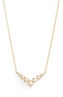 Dana Rebecca Designs Vivian Lily Graduating Diamond Necklace in Yellow Gold
