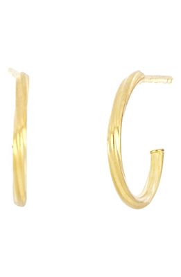 Bony Levy 14K Gold Small Twisted Hoop Earrings in Yellow Gold
