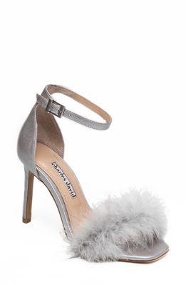 Charles David Esquire Feather Sandal in Silver