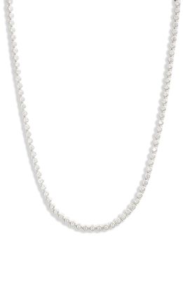 SHYMI Classic Round Choker Necklace in Silver/White