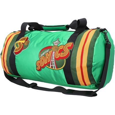 Mitchell & Ness Seattle SuperSonics Satin Duffel Bag in Green