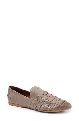 Bueno Kristy Woven Flat in Grey Leather