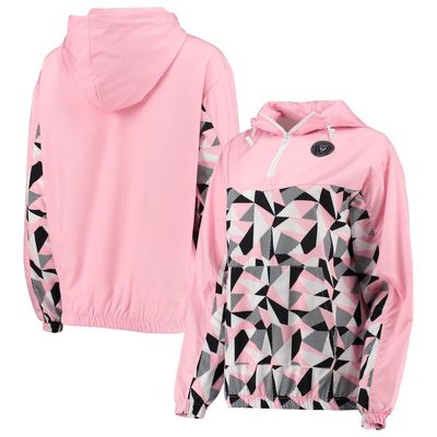 Women's ZooZatz Pink Inter Miami CF Swishy Anorak Quarter-Zip Jacket