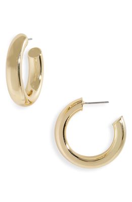 Nordstrom Tube Hoop Earrings in Gold