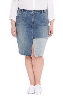 NYDJ Center Slit Midi Skirt in Clean Seline