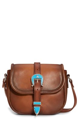 Golden Goose Small Rodeo Leather Shoulder Bag in Cuoio