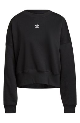 adidas Originals Trefoil Crewneck Sweatshirt in Black