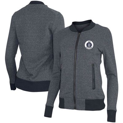 5TH AND OCEAN BY NEW ERA Women's 5th & Ocean by New Era Navy USWNT French Terry Full-Zip Jacket