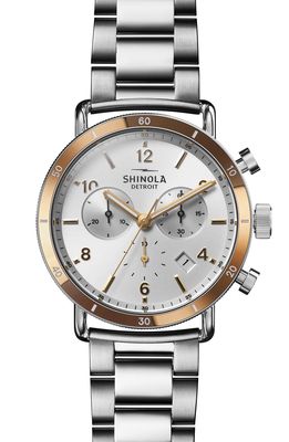 Shinola 40mm Canfield Sport Chronograph Bracelet Watch