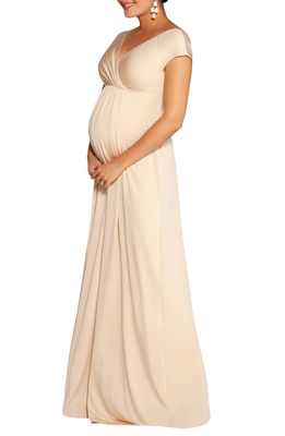 Tiffany Rose Francesca Maternity/Nursing Maxi Dress in Champagne