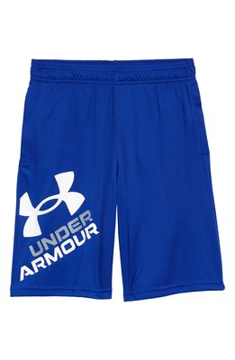 Under Armour Kids' UA Prototype 2.0 Performance Athletic Shorts in Royal //White