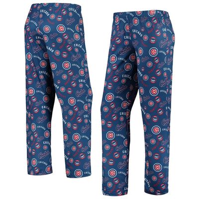 FOCO Women's Royal Chicago Cubs Retro Print Sleep Pants