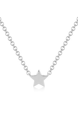 EF Collection Baby Star Pendant Necklace in White Gold
