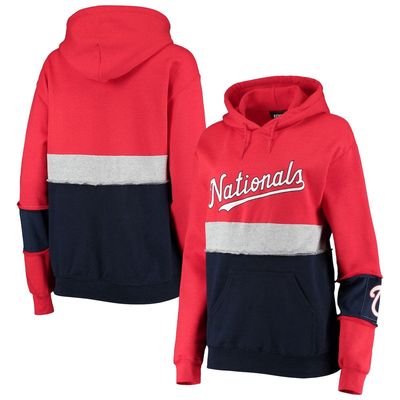 Women's Refried Apparel Red Washington Nationals Sustainable Pullover Hoodie