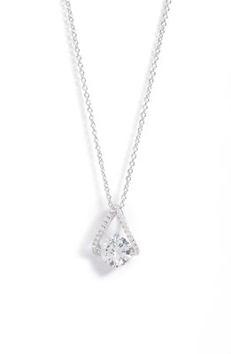 Lafonn Simulated Diamond Pendant Necklace in Silver/Clear