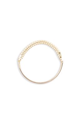 Poppy Finch Double Box Chain Band Ring in Yellow Gold