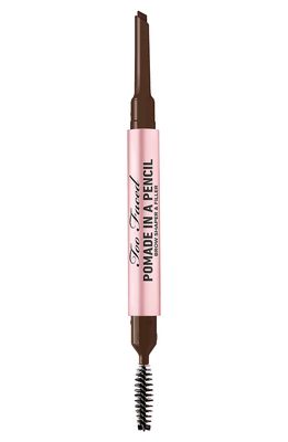 Too Faced Pomade in a Pencil Brow Shaper & Filler in Espresso