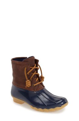 Sperry Kids Saltwater Duck Boot in Navy