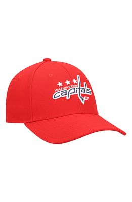 Men's adidas Red Washington Capitals Primary Logo Adjustable Hat