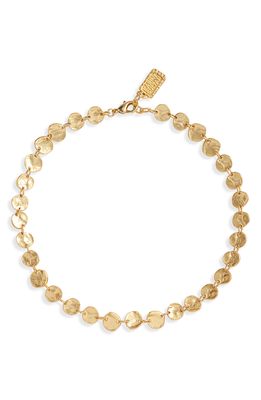 Karine Sultan Medallion Collar Necklace in Gold