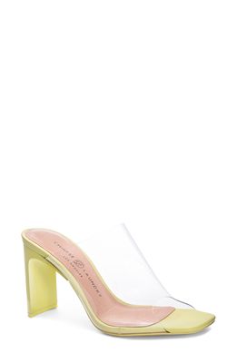 Chinese Laundry Jazzz Slide Sandal in Lime Green
