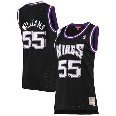 Women's Mitchell & Ness Jason Williams Black Sacramento Kings 2000-01 Hardwood Classics Swingman Jersey