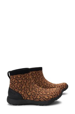 TRAQ by Alegria Qirkie Knit Sneaker in Leopard Fabric