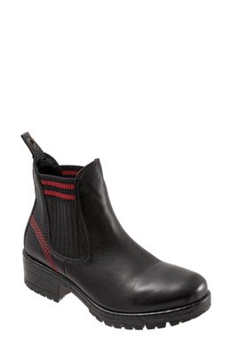 Bueno Florida Chelsea Bootie in Black/Red Knit