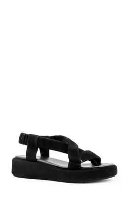 Italeau Zanita Waterproof Platform Sandal in Black