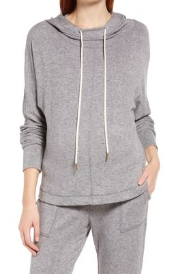 Maternal America Knit Maternity Hoodie in Heather Charcoal