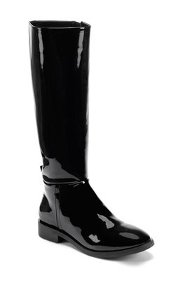 Aerosoles Berri Knee High Boot in Black Patent Pu