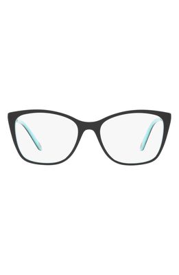 Tiffany & Co. 52mm Square Optical Glasses in Black Blue