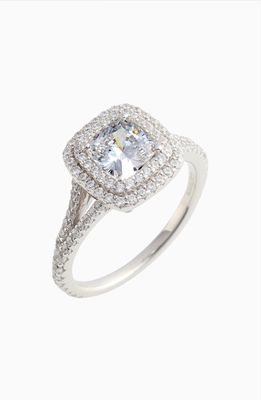 Lafonn Double Halo Simulated Diamond Ring in Silver