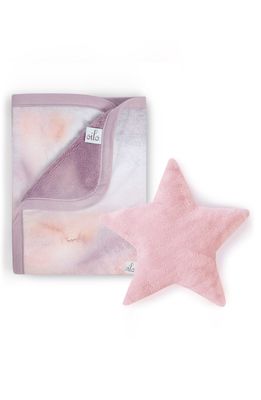 Oilo Cuddle Blanket & Blush Star Dream Pillow Set in Lavender