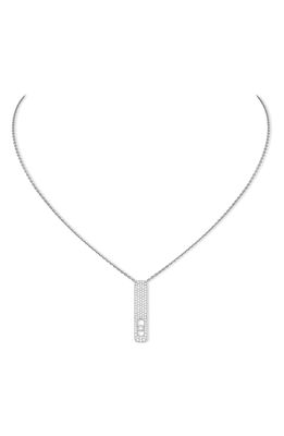 Messika My First Diamond Pave Necklace in White Gold