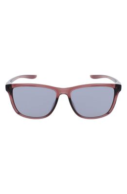 Nike City Icon 61mm Rectangle Sunglasses in Smokey Mauve /Grey