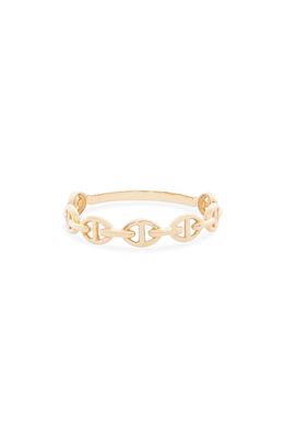 STONE AND STRAND Maritime Link Ring in 10K Yellow Gold
