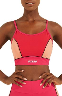 GUESS Dixie Sports Bra in Fuchsia