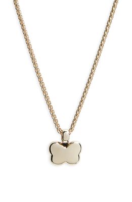 Laura Lombardi Noemi Butterfly Pendant Necklace in 14Kt Gold Plated Brass