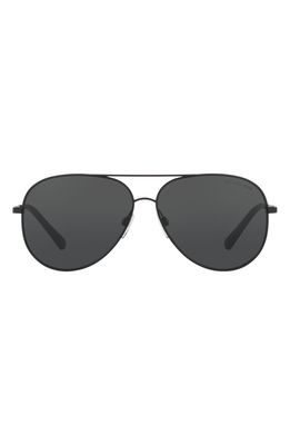 Michael Kors 60mm Pilot Sunglasses in Matte Black