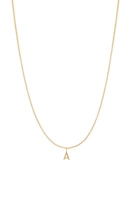 BYCHARI Initial Pendant Necklace in Gold-Filled-A