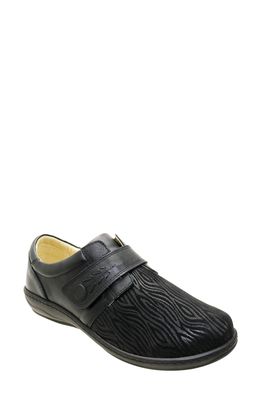 David Tate Evita Slip-On in Black Stardust Leather