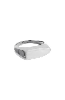 Bar Jewellery Lark Signet Ring in Silver