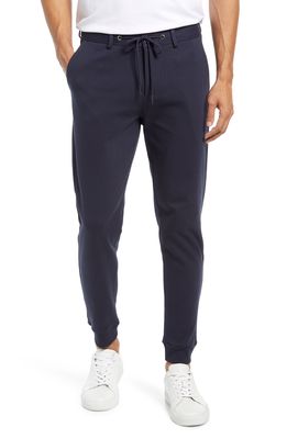 Liverpool Los Angeles Liverpool Men's Stretch Cotton Blend Joggers in Navy