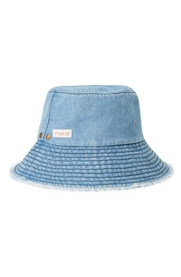 Billabong x Wrangler Hats Off Eco Cotton Denim Bucket Hat in Beach Wash