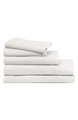 Casper 300 Thread Count Organic Cotton Percale Sheet Set in White/white