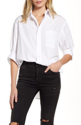 Citizens of Humanity Kayla White Cotton Shirt in Optic White