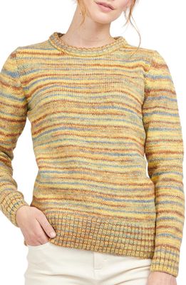 Barbour Burford Stripe Wool Blend Sweater in Yellow Multi